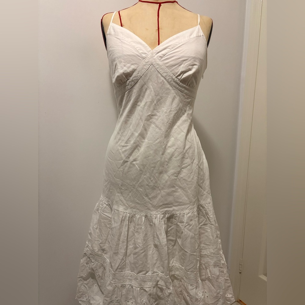 GAP Cream/white Sundress